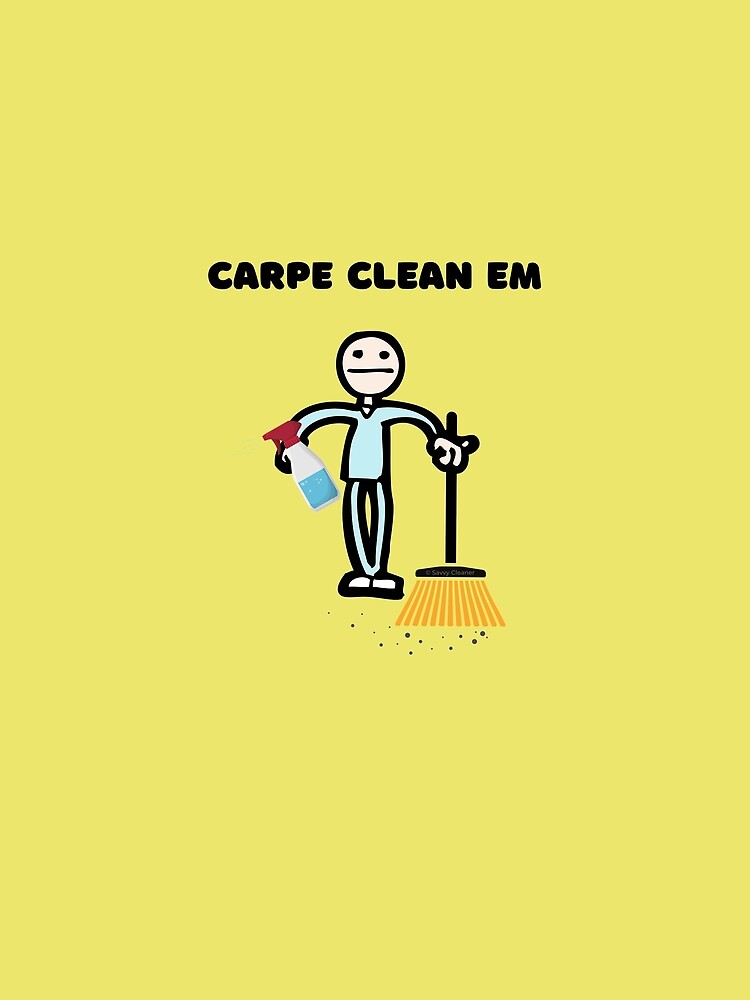 Carpe Clean em Spray Bottle Broom Cleaning Gifts by SavvyCleaner