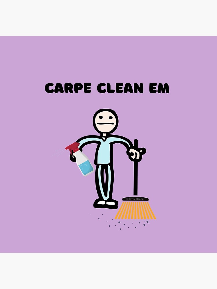 Carpe Clean em Spray Bottle Broom Cleaning Gifts by SavvyCleaner