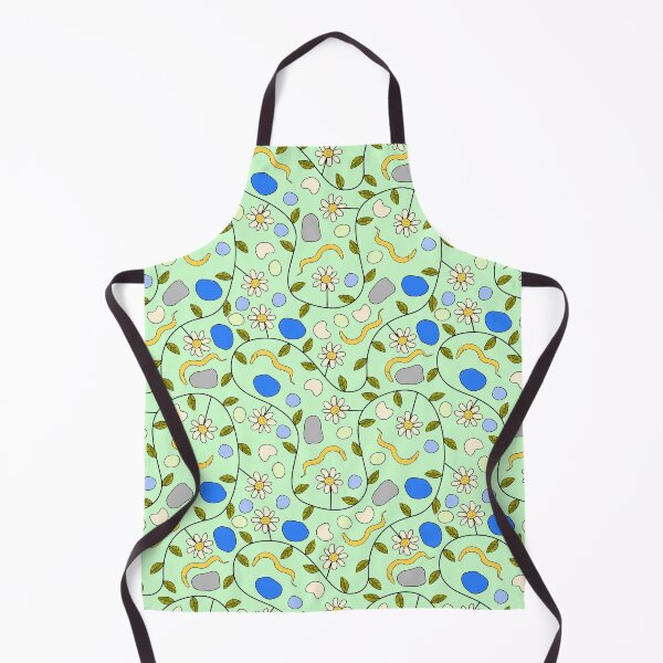 Item preview, C. elegans Worms and Grumpy Flowers on Green designed and sold by fogoosherie.