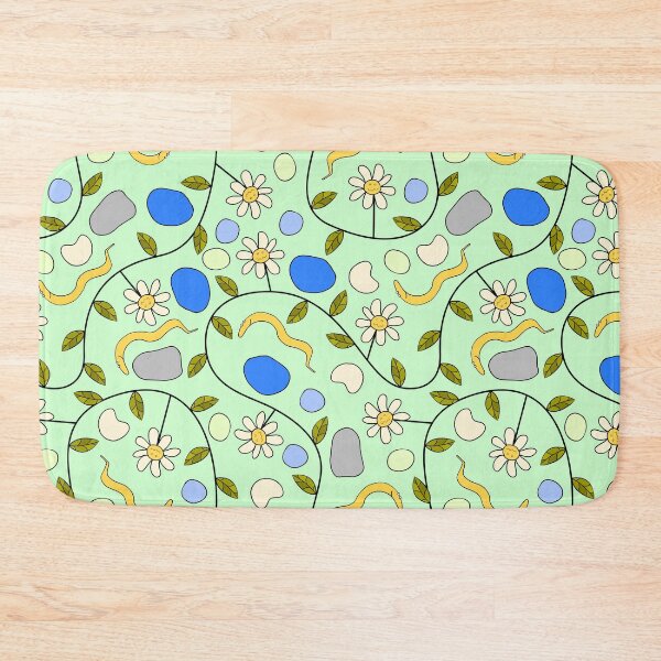 Item preview, C. elegans Worms and Grumpy Flowers on Green designed and sold by fogoosherie.