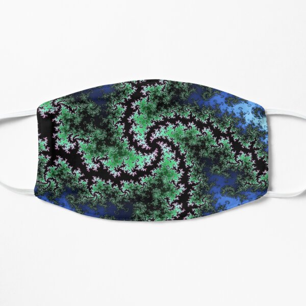 Twisting Fractal Spiral Flat Mask