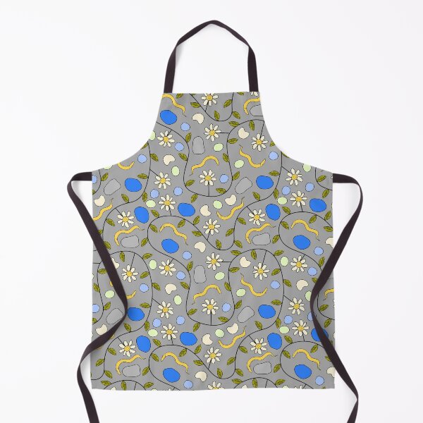 Item preview, C. elegans Worms and Grumpy Flowers on Grey designed and sold by fogoosherie.