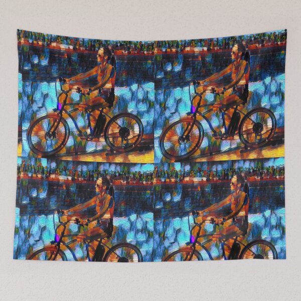 Item preview, Enjoying The Ride Oil Painting Design designed and sold by Red-ElYoubi.