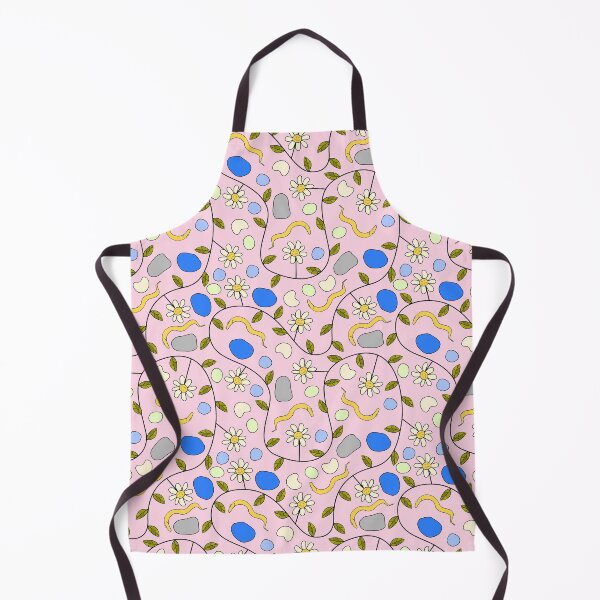 Item preview, C. elegans Worms and Grumpy Flowers on Pink designed and sold by fogoosherie.
