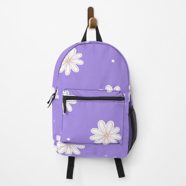 Item preview, Little white daisys purple background designed and sold by Christiana Nicole.