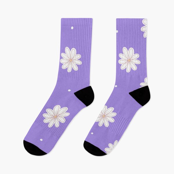 Item preview, Little white daisys purple background designed and sold by Christiana Nicole.