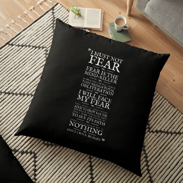 Litany-Against-Fear Floor Pillow