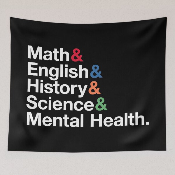Item preview, School Psych Mental Health Check Ampersand Style designed and sold by opalime.