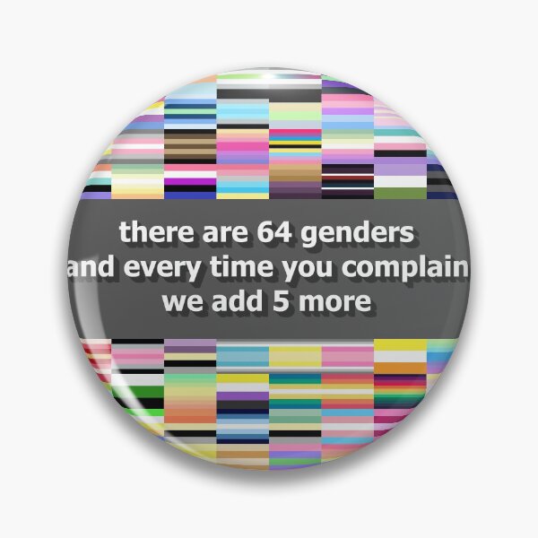 Item preview, 64 Genders Meme designed and sold by neopronouns.