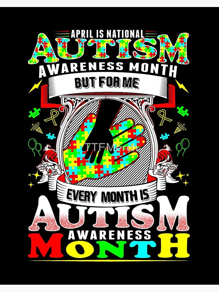 April Is National Autism Awareness Month Autism Awareness Gift | Art Board  Print