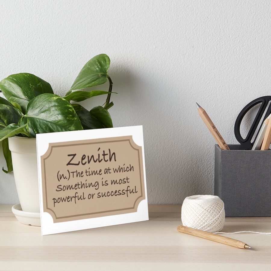 zenith-definition-art-board-print-for-sale-by-zenithlitmag-redbubble