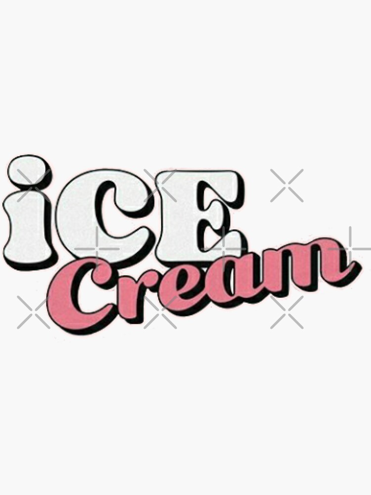 "Ice cream blackpink" Sticker by Lilyvax Redbubble
