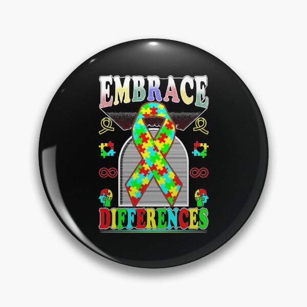 Item preview, Embrace Differences Autism Awareness Ribbon Gift designed and sold by TTFMerch.