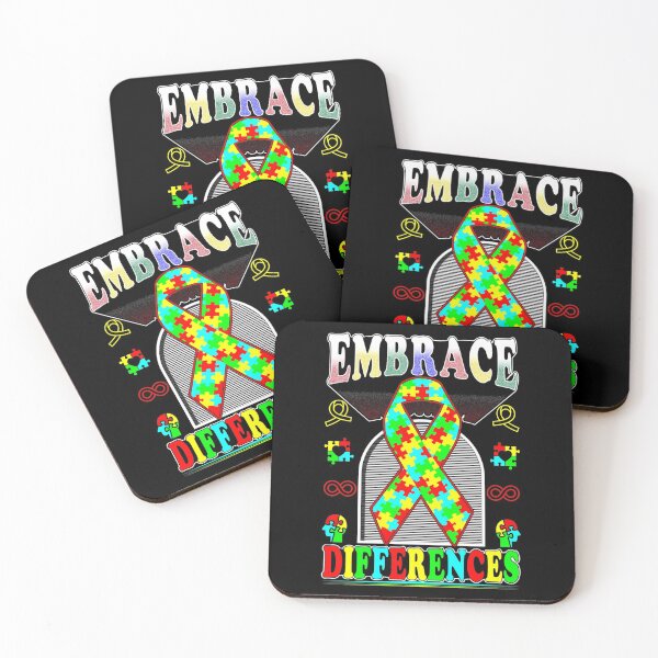 Item preview, Embrace Differences Autism Awareness Ribbon Gift designed and sold by TTFMerch.