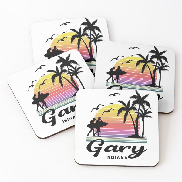 Item preview, Gary Indiana Seaside Retro Sunset designed and sold by Home-Spirit.
