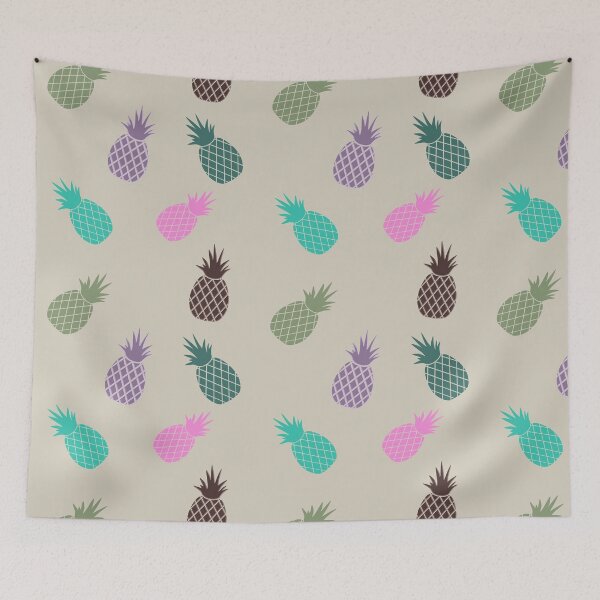 Item preview, Multi Color Pineapples Pattern III designed and sold by ViewerEqualsPhoton.