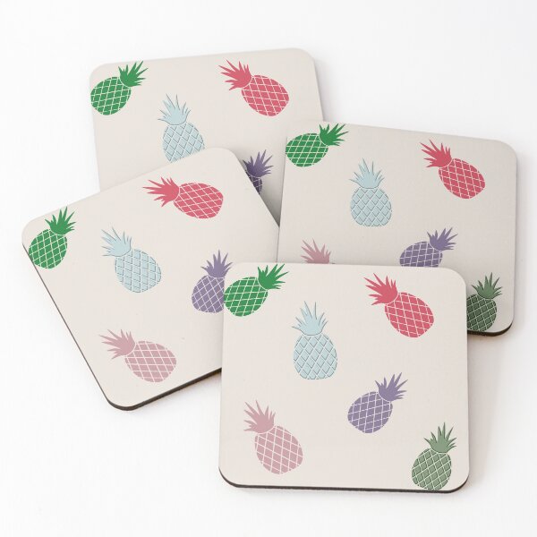 Item preview, Multi Color Pineapples Pattern II designed and sold by ViewerEqualsPhoton.