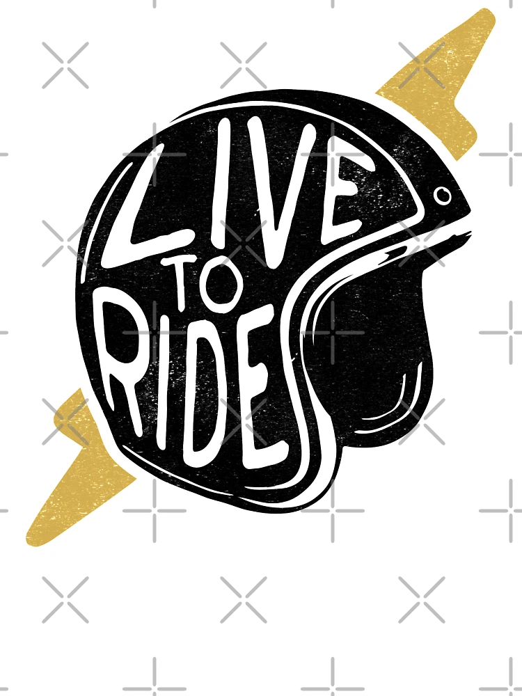Thumbnail 4 of 4, Boxy T-Shirt, Live to Ride designed and sold by ThreeTreeDesign.