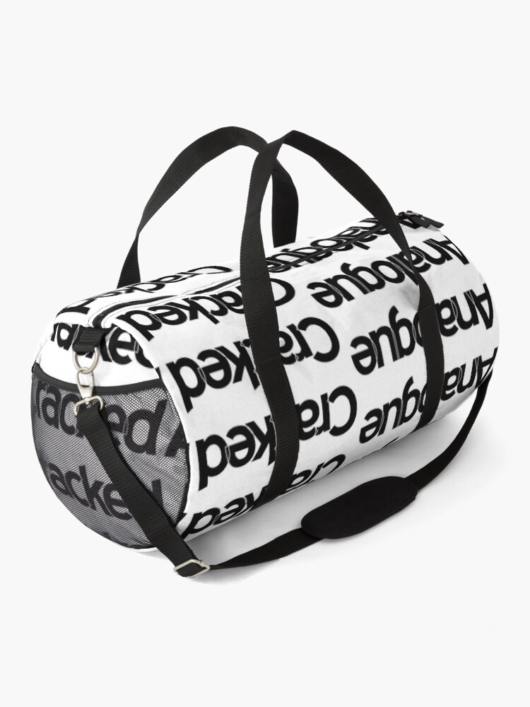 Alternate view of Cracked Analogue (Black Version) Duffle Bag