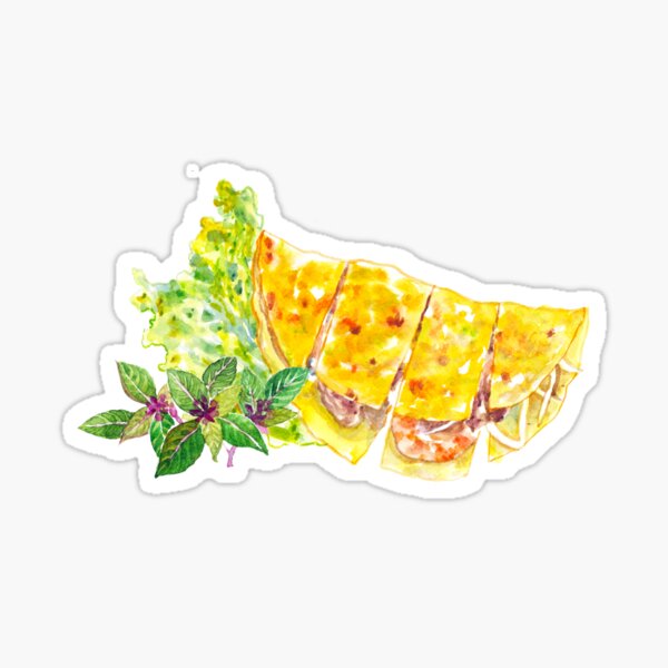 Item preview, Vietnamese pancake (bánh-xèo) designed and sold by ZephyrArtVN.