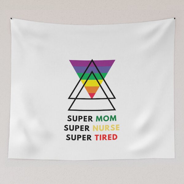 Item preview, super mom super nurse super tired designed and sold by J- exit.