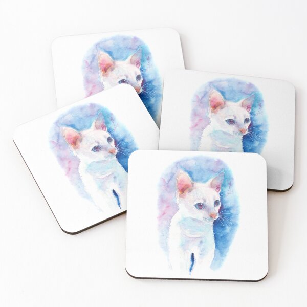 Item preview, Tiki the white kittie designed and sold by ZephyrArtVN.