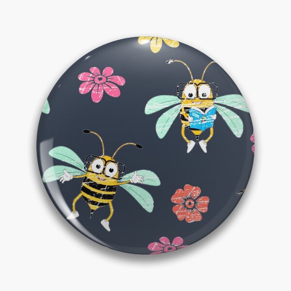 Item preview, FUNNY BEE AND FLOWER PATTERN designed and sold by NATUREZONE.