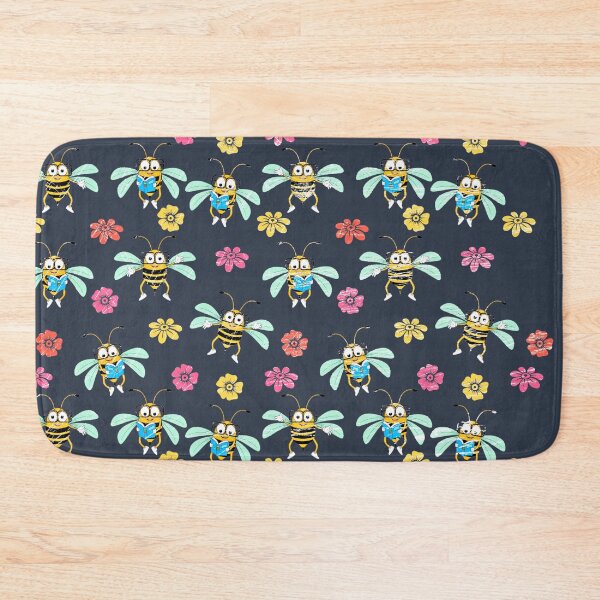 Item preview, FUNNY BEE AND FLOWER PATTERN designed and sold by NATUREZONE.