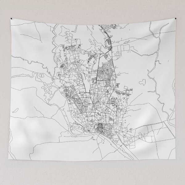 Item preview, Dhaka White Map designed and sold by multiplicitymap.
