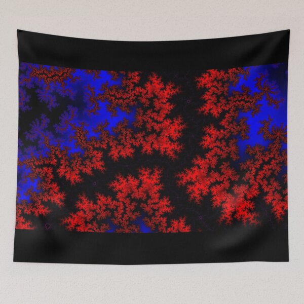 Item preview, Red And Blue Tree-like Vortex Fractal designed and sold by magnetite360.