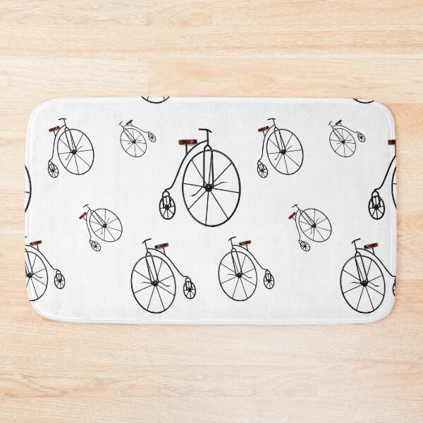 Item preview, PENNY FARTHINGS IN WHITE designed and sold by WokeWords.
