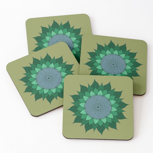 Item preview, Green Blooming Mandala designed and sold by 13thWiTCH.