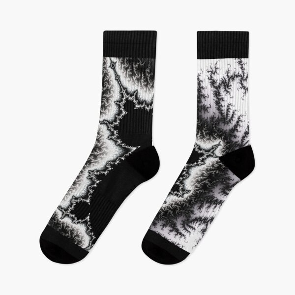 Item preview, Black and White Mandelbrot Fractal designed and sold by magnetite360.