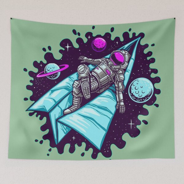 Item preview, Astronaut ride paper plane  designed and sold by ESDT.