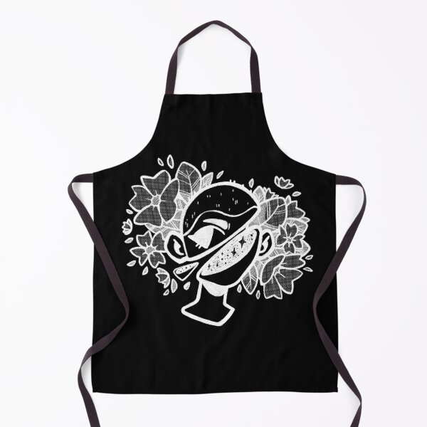 Item preview, Aesthetic cut head with flowers [WHITE HALFTONE] designed and sold by Nocmora.