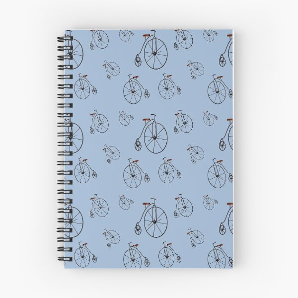 Item preview, PENNY FARTHINGS IN CERULEAN designed and sold by WokeWords.