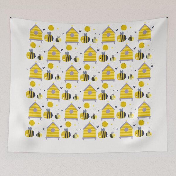 Item preview, BEES HOUSE PATTERN designed and sold by NATUREZONE.