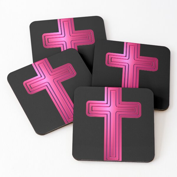 Item preview, Shining Fuchsia Christian Cross designed and sold by toddbrooney.