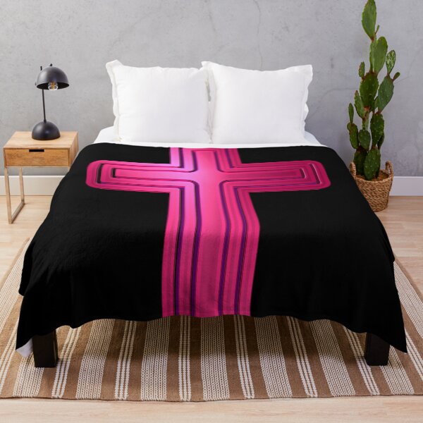 Item preview, Shining Fuchsia Christian Cross designed and sold by toddbrooney.