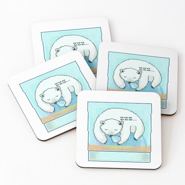 Item preview, Polar bear sleeping in whiskey on the rocks designed and sold by AlbinoSnowman.