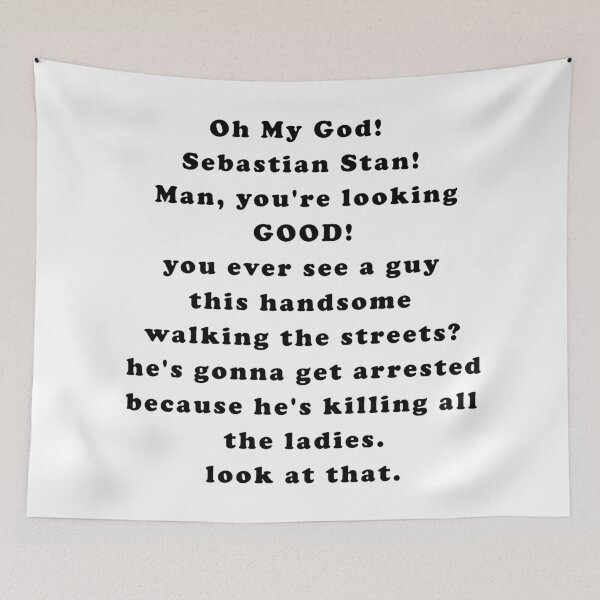 Item preview, Sebastian Stan quote designed and sold by purplewings03.