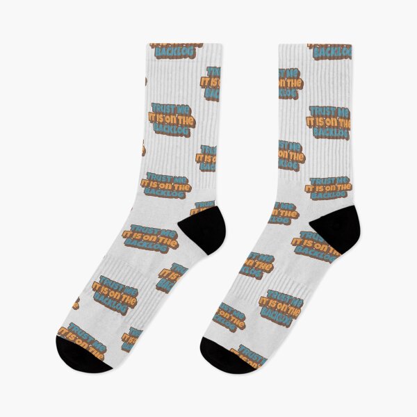 Item preview,     Trust Me It Is On The Backlog Big Playfull Font Design with Orange and Brown designed and sold by Sebastian Zook.