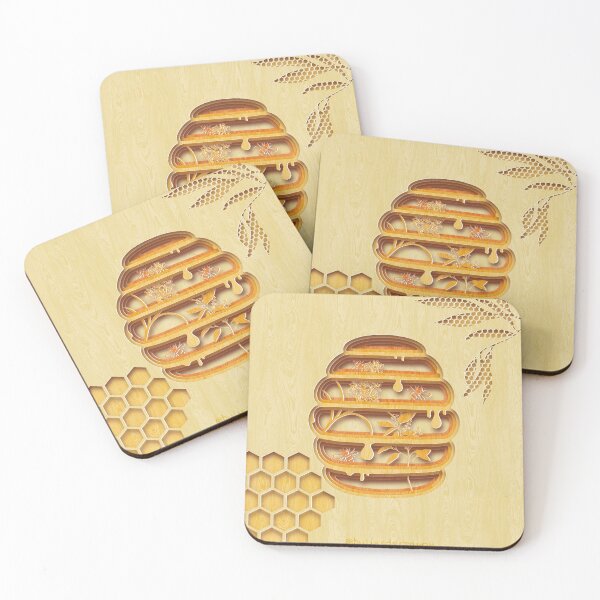 Item preview, Paper cut effect beehive designed and sold by Bullesdecrayon.