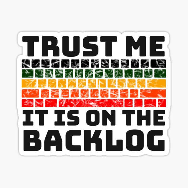 Item preview,     TRUST ME IT IS ON THE BACKLOG Vintage Retro Sunset Brown Orange ICT Developer Computer Screen designed and sold by Sebastian Zook.