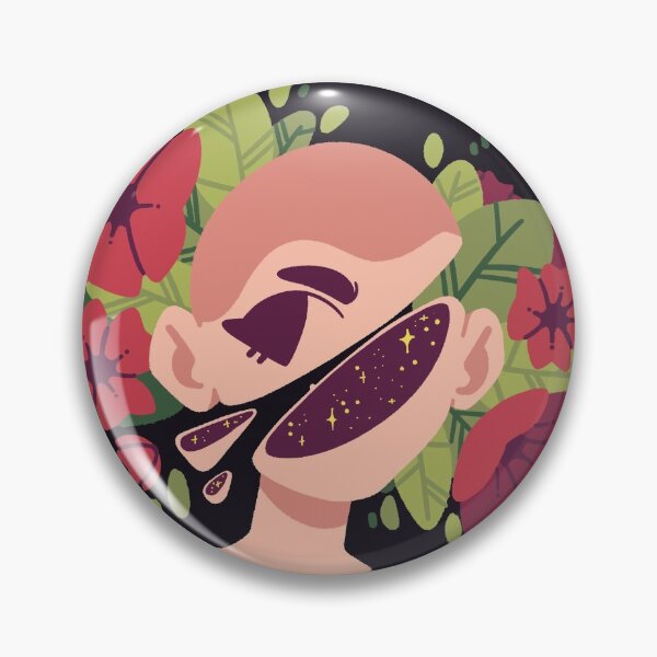 Item preview, Aesthetic cut head with flowers [PALE RED] designed and sold by Nocmora.