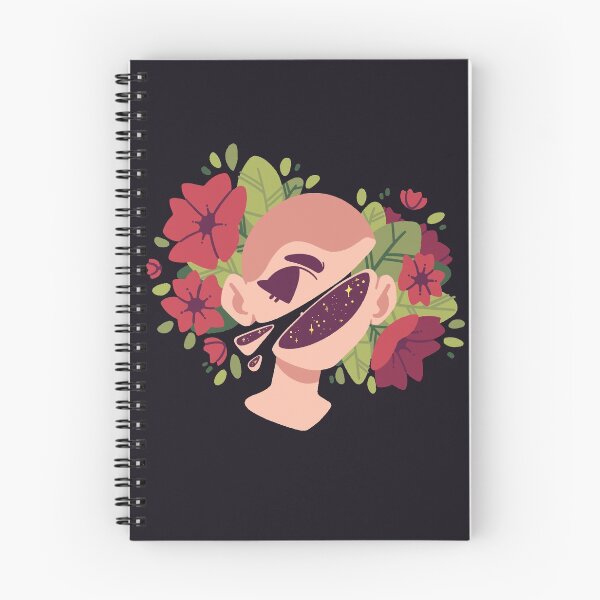 Item preview, Aesthetic cut head with flowers [PALE RED] designed and sold by Nocmora.