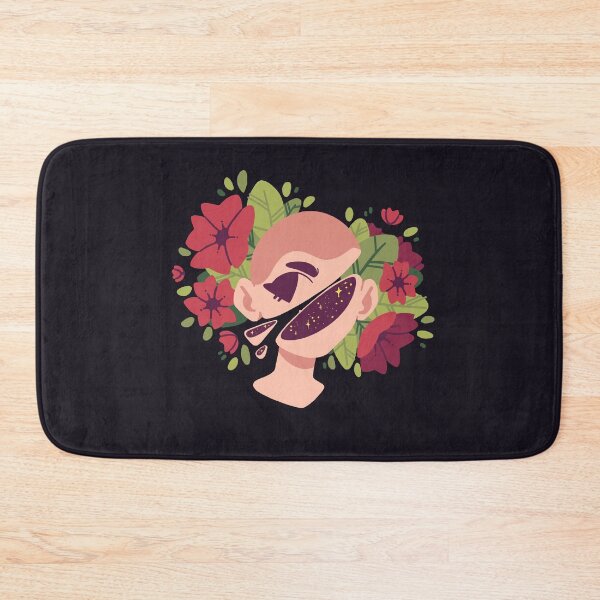 Item preview, Aesthetic cut head with flowers [PALE RED] designed and sold by Nocmora.