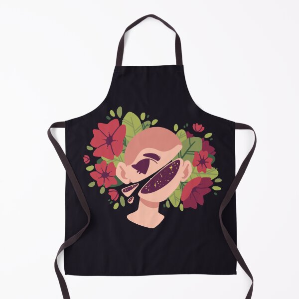 Item preview, Aesthetic cut head with flowers [PALE RED] designed and sold by Nocmora.