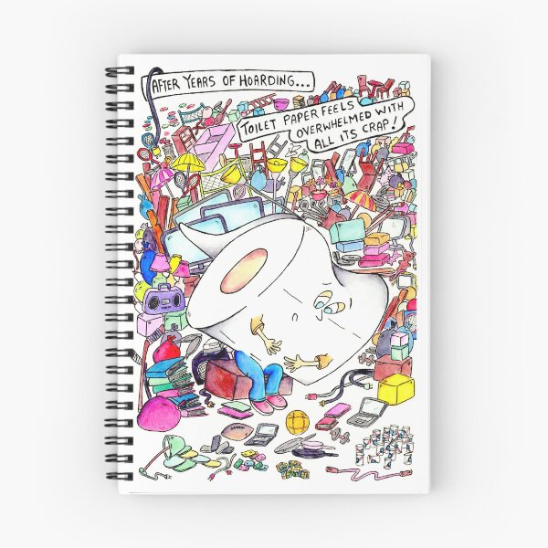 Item preview, The Hoarding Toilet Paper designed and sold by Cartoonjeff.
