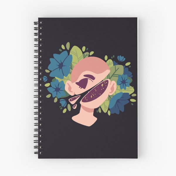 Item preview, Aesthetic cut head with flowers [PALE BLUE] designed and sold by Nocmora.